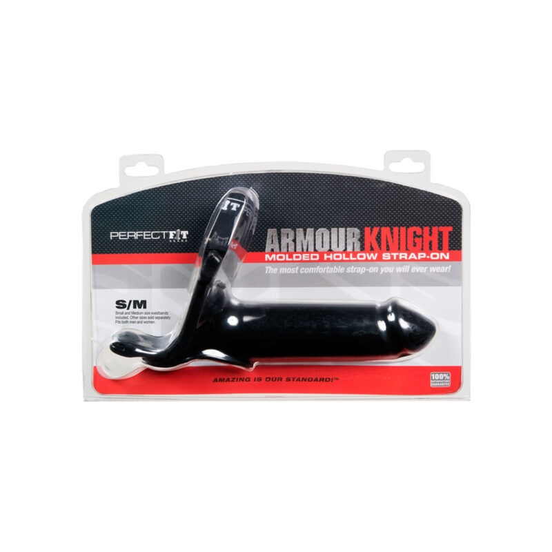 Perfect Fit Armour Knight Molded Hollow Strap-On S And M