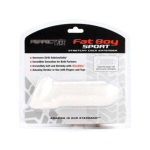 Perfect Fit Fat Boy Sport Stretchy Cock Extender Sleeve Clear 6 Inch