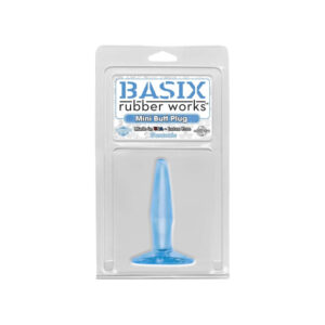 Basix Rubber Works Beginner's Butt Plug Blue