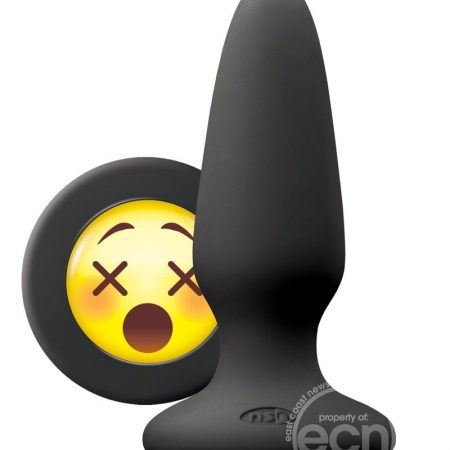 Moji's #WTF Silicone Tapered Anal Plug - Medium- Black