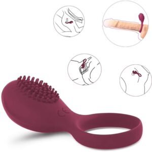 Cock Ring Vibrator Silicone Penis Ring Premium Stretchy Longer Harder Stronger Erection Sex Toy with 10 Vibration Modes Adult Toy for Male Couples