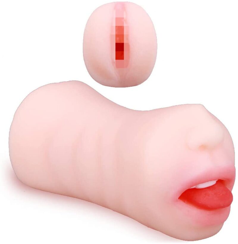 GOUSAN Male Masturbator Mouth with Teeth and Tongue Nose Pocket Pussy Sucking Masturbator Cup Sex Toys Adult Toys - Image 2