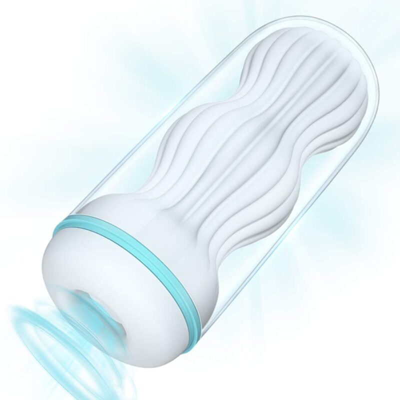 Male Masturbator Cup with Vacuum Suction, 3D Pocket Pussy Stroker with Textures