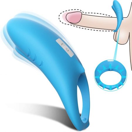 Vibrating Cock Ring with 9-Speed Powerful Vibration, Rechargeable Waterproof Adult Toys Penis Ring Vibrator, Sex Toy for Couples and Male Longer-Lasting Erection  BLACK