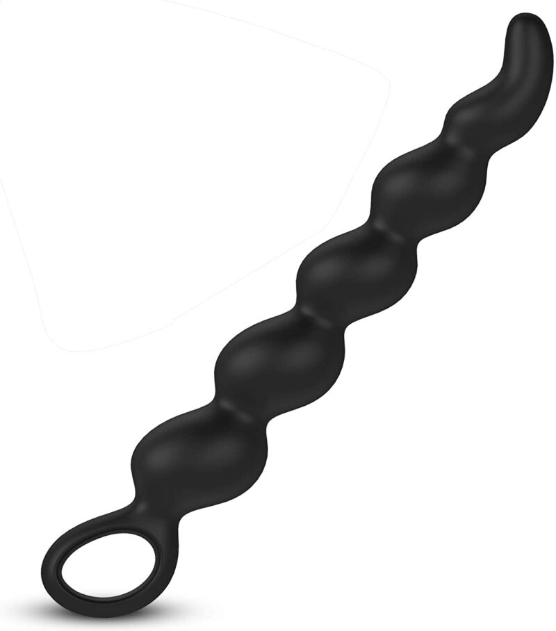 Anal Beads Anal Butt Plug - 9 inch Large Flexible Silicone Anal Sex Toy for for Men Women and Couples, Waterproof Prostate Massager Sex Toys for Beginners Advanced Users