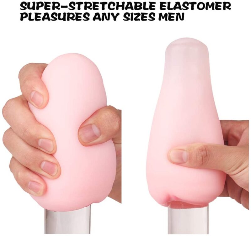 Egg Male Masturbator Pleasure Pocket Stroker with 3D Realistic Textured Sleeve Male Masturbator Cup - Image 4