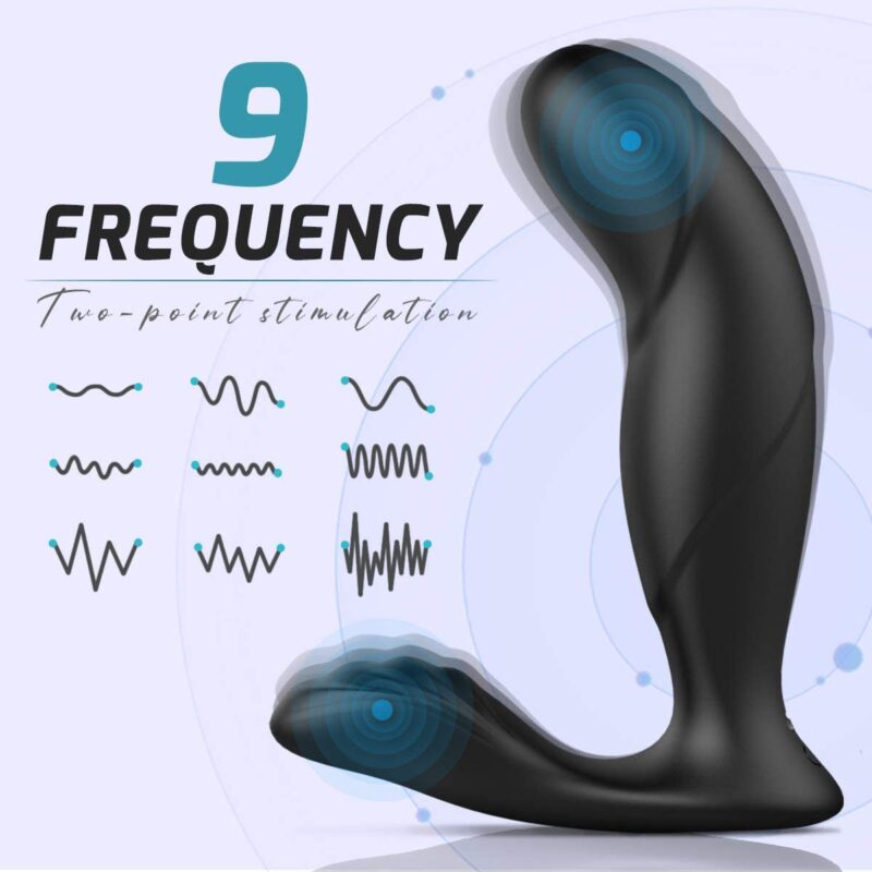 Vibrating Prostate Massager Remote Controlled 9 Speeds Anal Vibrator - Image 5
