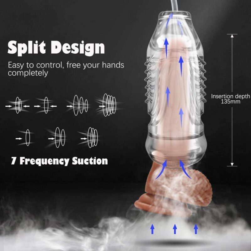 Electric Male Masturbator Cup - Sucking and Vibrating for Penis Stimulation, - Image 2