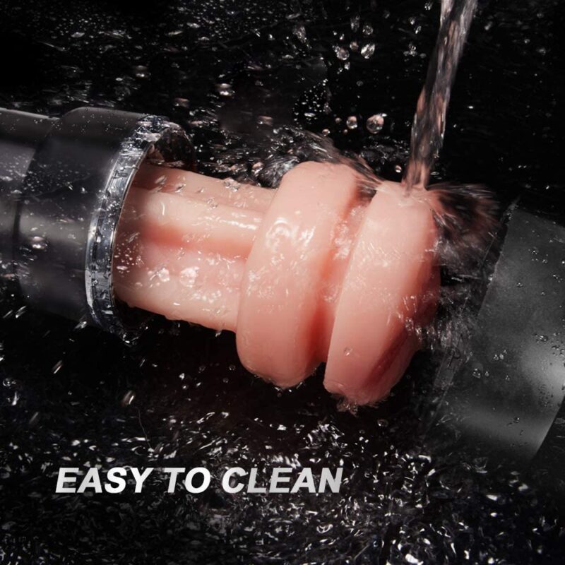 Fondlove Male Masturbators Cup, Large Size Pocket Pussy Male Sex Toy with Realistic Vagina - Image 2