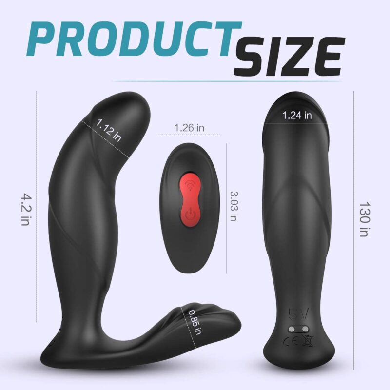 Vibrating Prostate Massager Remote Controlled 9 Speeds Anal Vibrator - Image 4