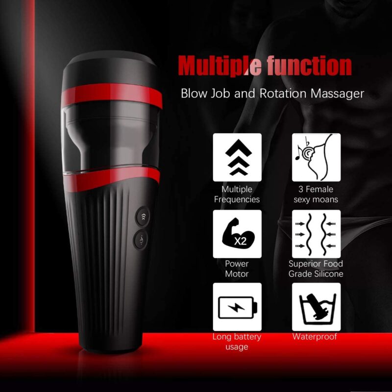 Electric Male Masturbator Cup-Multiple Thrusting Modes Automatic Masturbation for Men Masturbation, Sohimi Realistic Textured Vagina Pocket Pussy Adult Sex Toys For Men, Male Stroker Penis Stimulation - Image 2