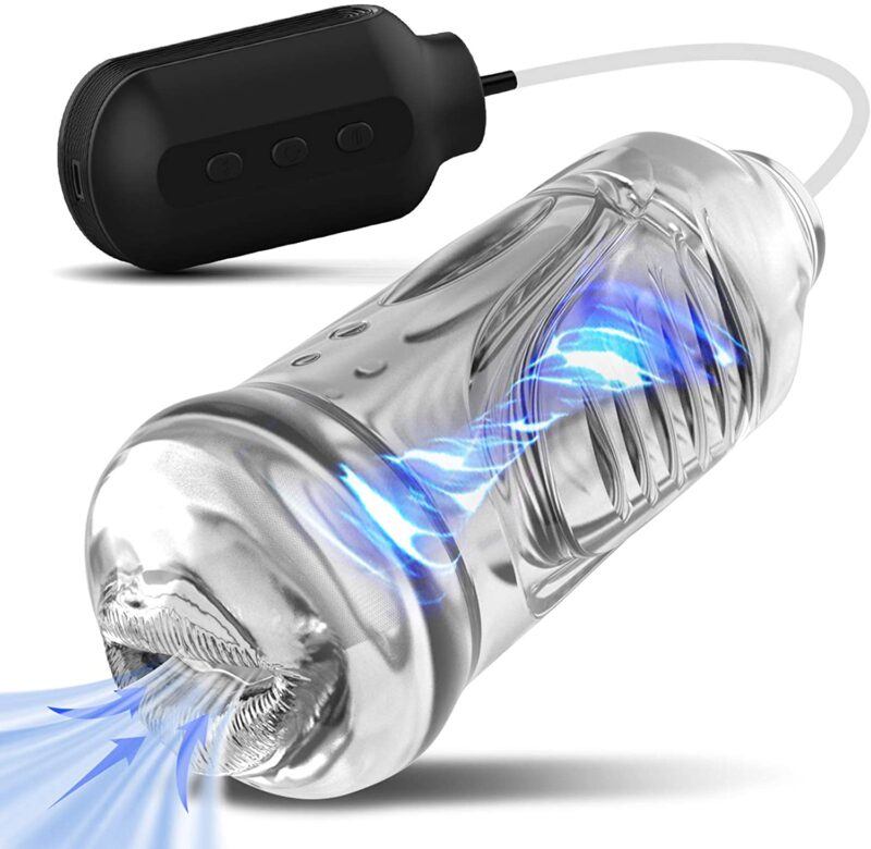 Electric Male Masturbator Cup - Sucking and Vibrating for Penis Stimulation,