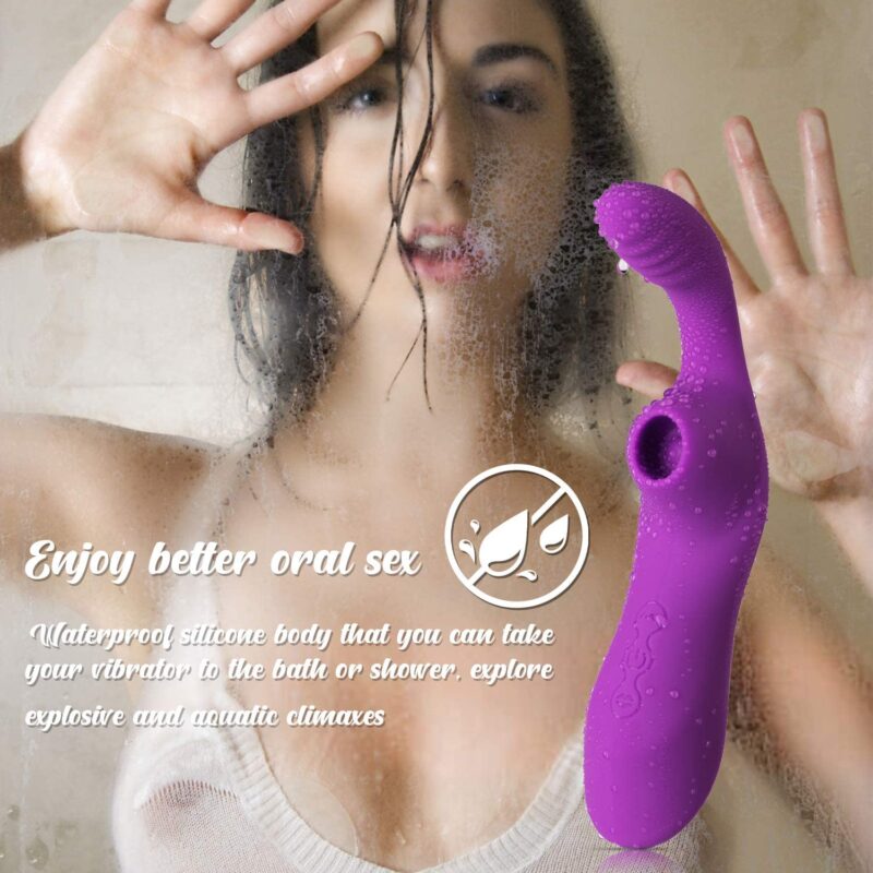 Clitoral Sucking Vibrator G Spot Dildo Rabbit Clitoris Vibrator Adult Sex Toy with 10 Mode Vibration & 7 Mode Suction for Dual Stimulation - Image 4
