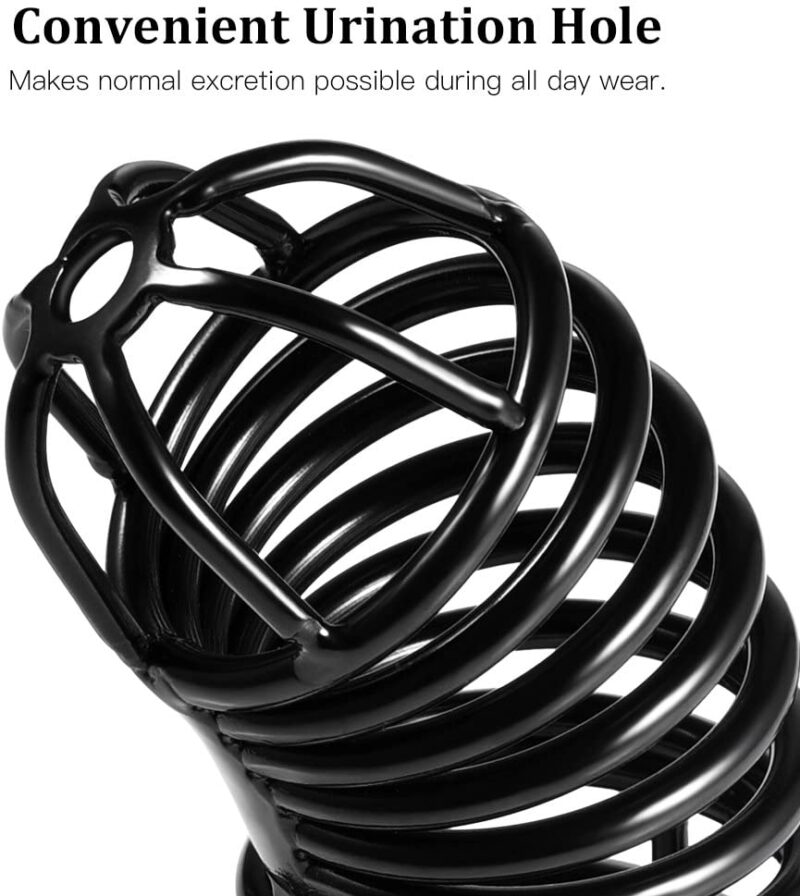 UTIMI Cock Cage Male Chastity Device Locked Cage Sex Toy for Men,Key and Lock Included - Image 4