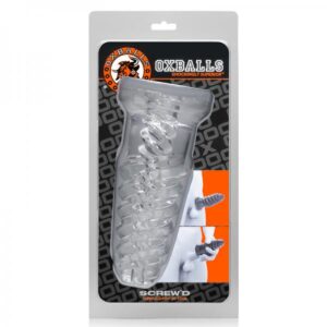 Oxballs Screw'd, Super Squish Corkscrew J/o Toy, Metallic Black - Masturbation Sleeves   Buy 2 GET 1 FREE
