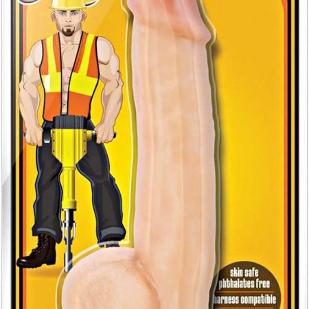 Loverboy Mr. Jackhammer 8.5" Dildo with Balls - Vanilla