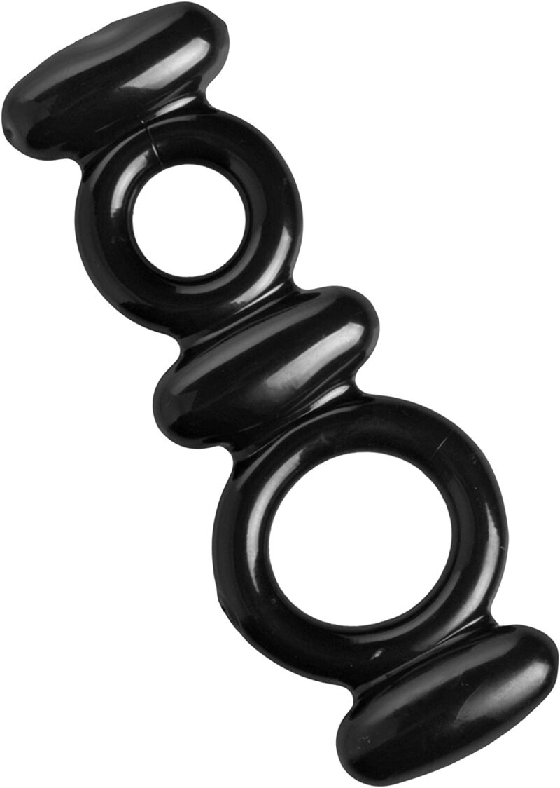Trinity Vibes Dual Stretch To Fit Cock and Ball Ring - Image 2
