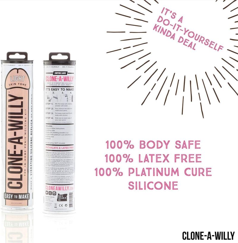 Clone-A-Willy Kit - Light Skin Tone - Vibrating - Image 2