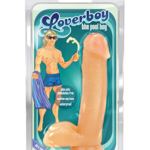 Loverboy The Pool Boy 7" Dildo with Balls - Vanilla