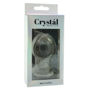 NS Novelties Crystál Premium Glass Plug - Medium - Clear