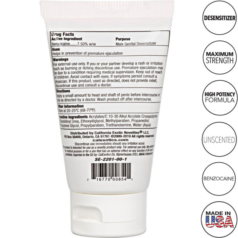 California Exotics Sta-Hard Cream - 2oz - Image 2