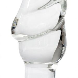 Helmet Head Premium Glass Anal Plug - X-Large 5" - Clear