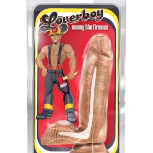 Loverboy Manny the Fireman 6" Dildo With Balls - Latin