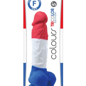 Colours Pleasures 5 Inch Tricolor Dildo