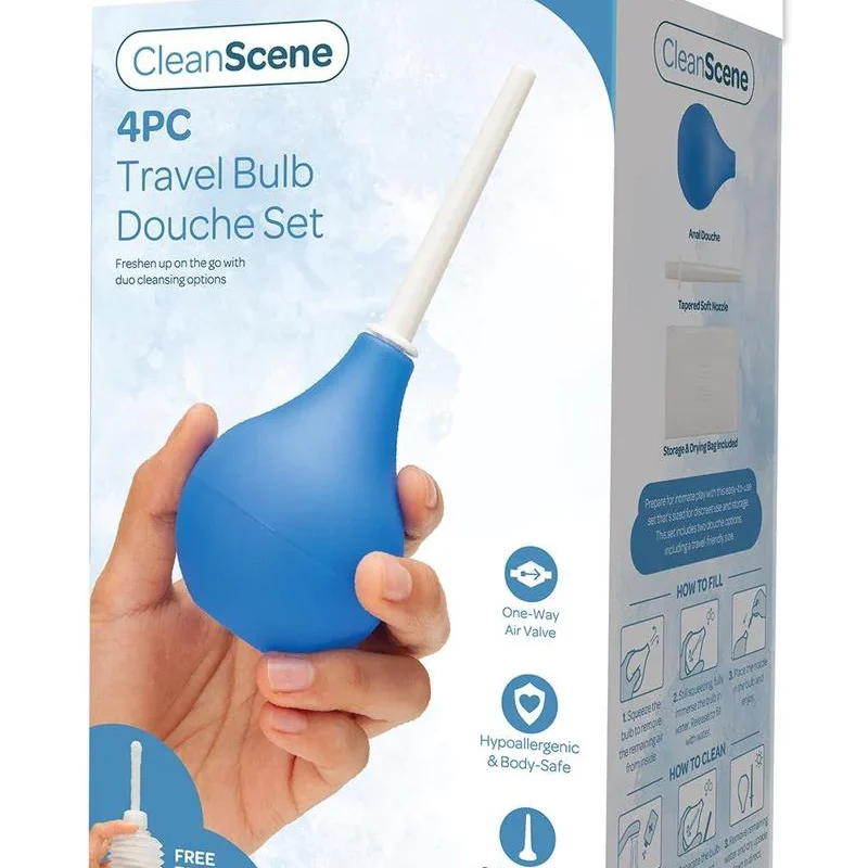 AquaClean 4 Piece Travel Bulb Douche Set